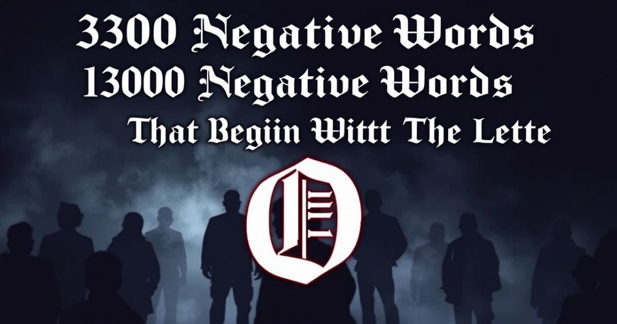 Negative Words