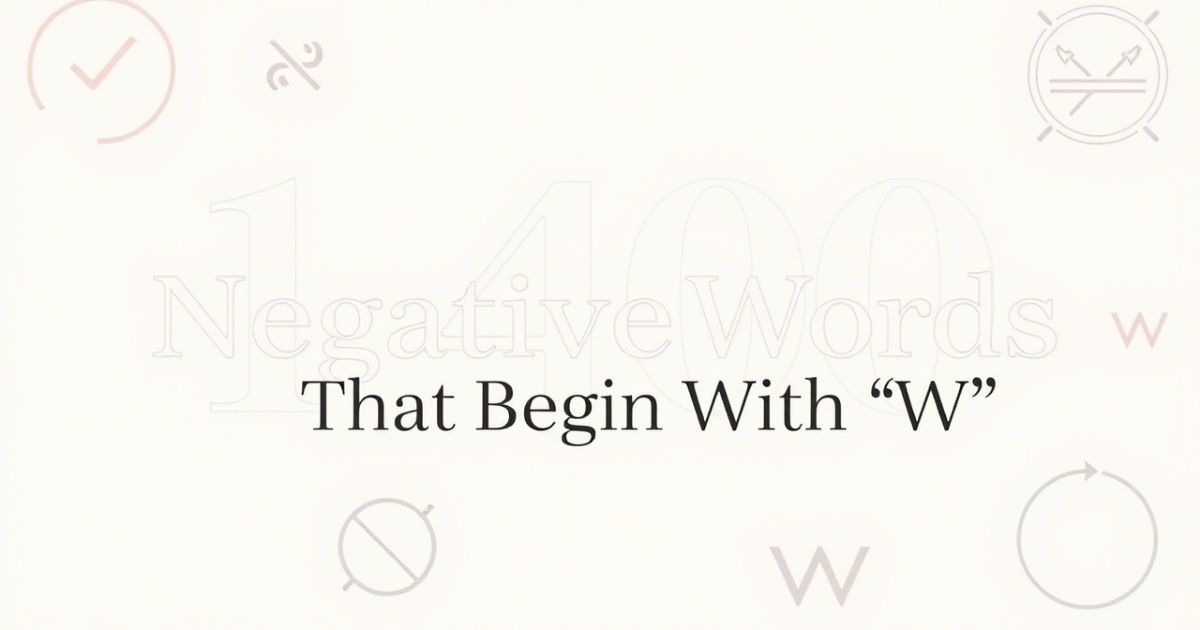 Negative Words