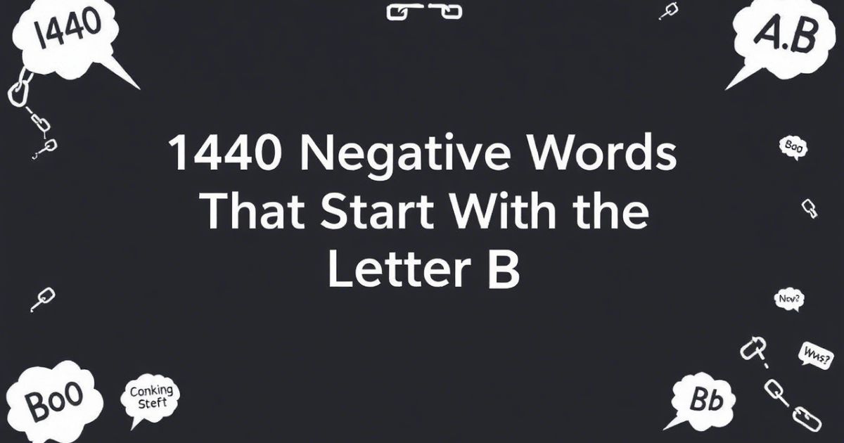 Negative Words