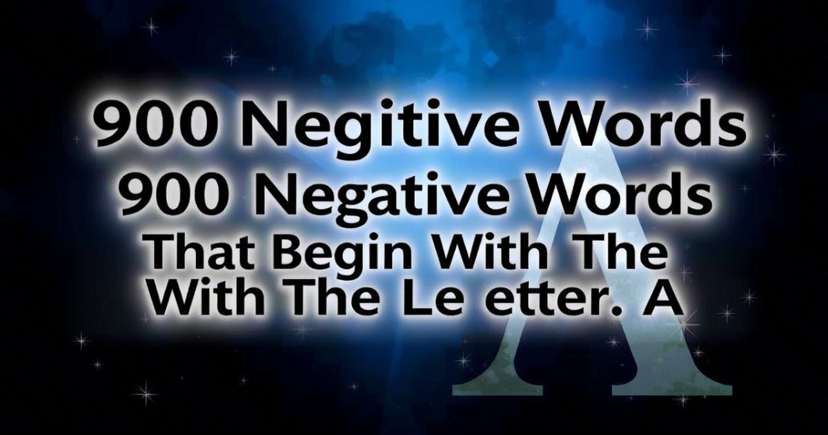 Negative Words