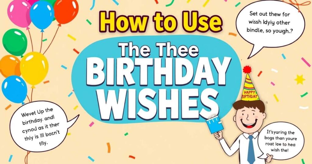 How to Use These Birthday Wishes