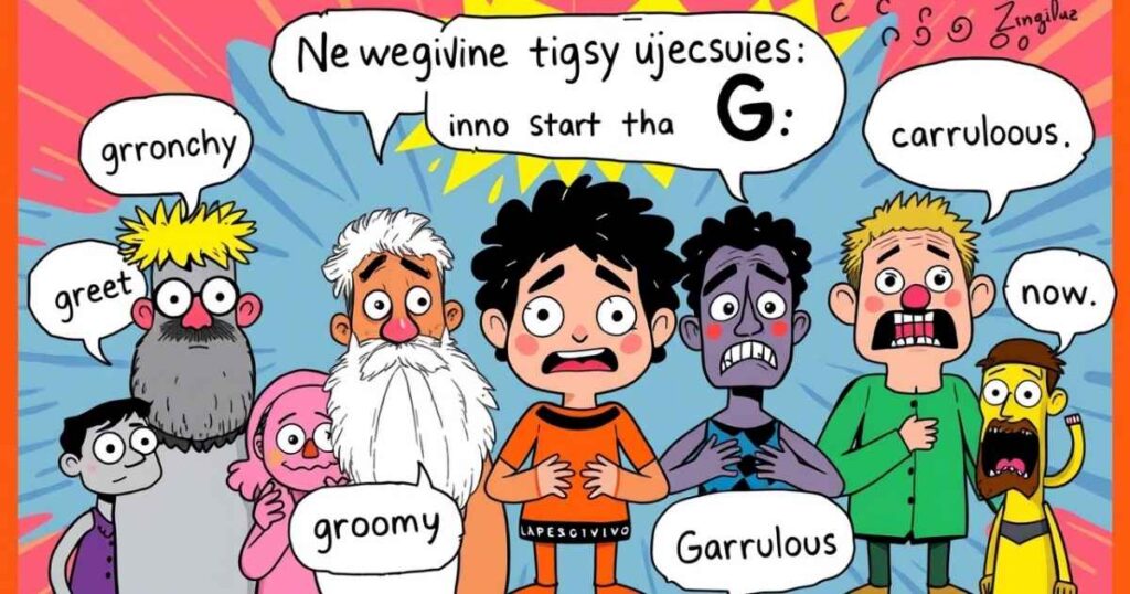 Negative Adjectives That Start With G