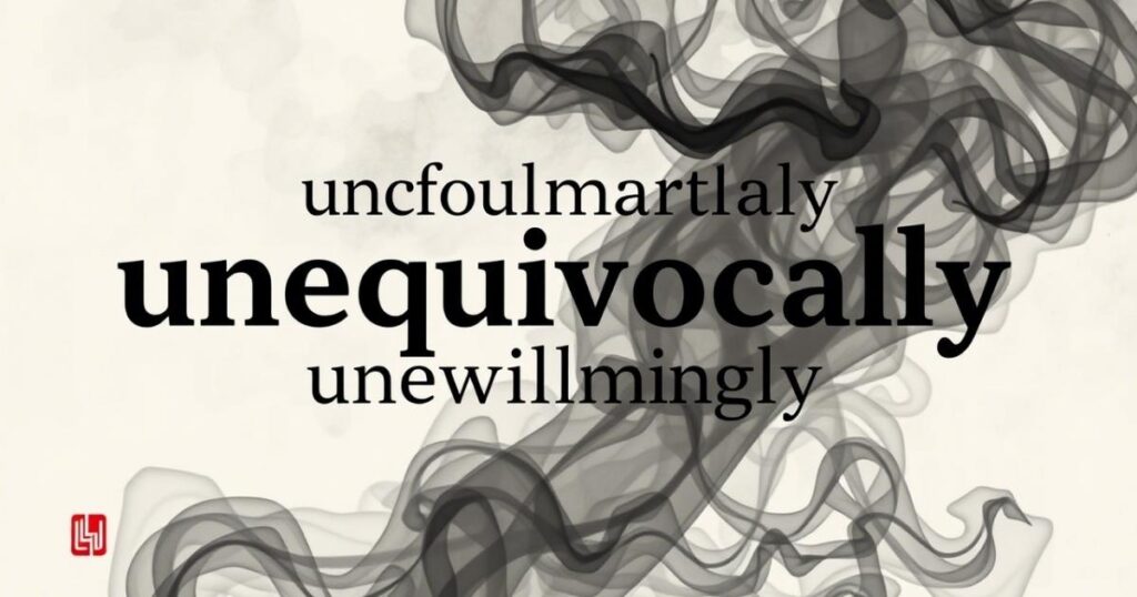 Negative Adverbs That Start With U