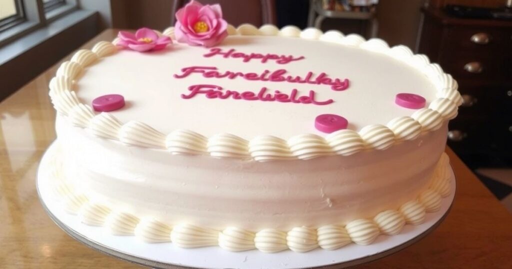 Personalized Farewell Cake Messages to Make It Memorable