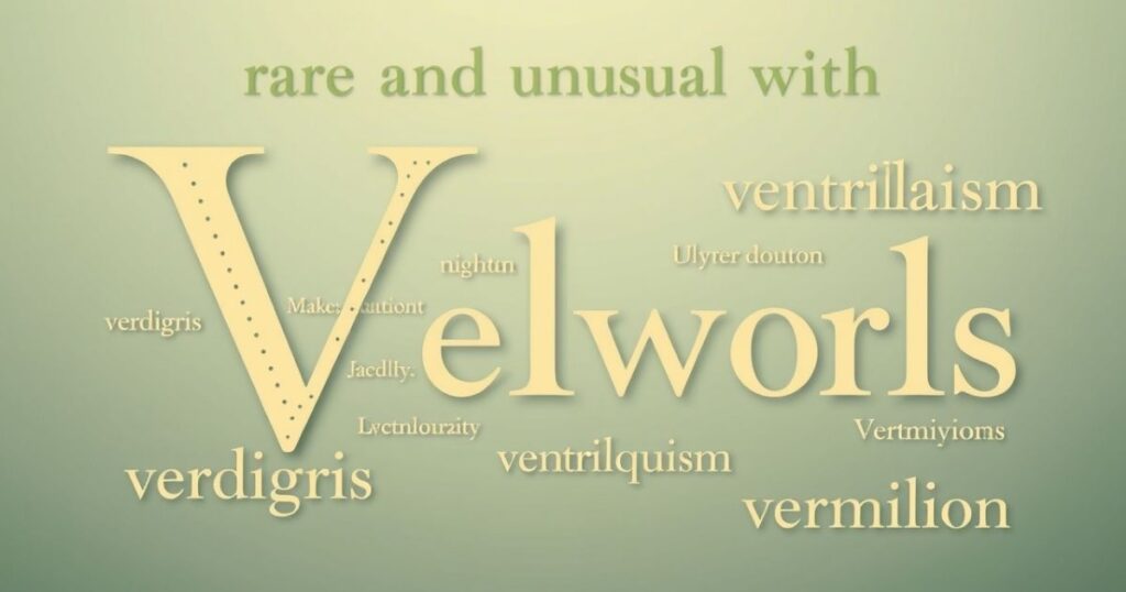 Unusual Words That Start With V