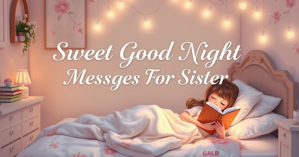 Good Night Messages For Sister